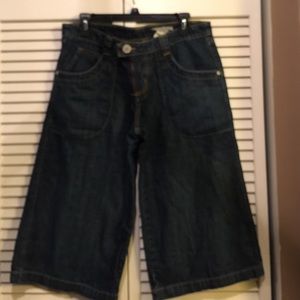 NWOT BCBG MAX JILLIAN WIDE LEG  CROPPED TROUSERS