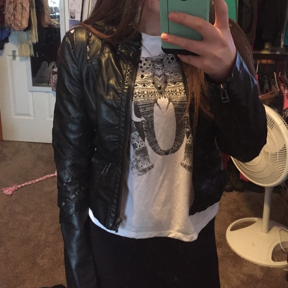 BKE leather jacket - sold on mércari
