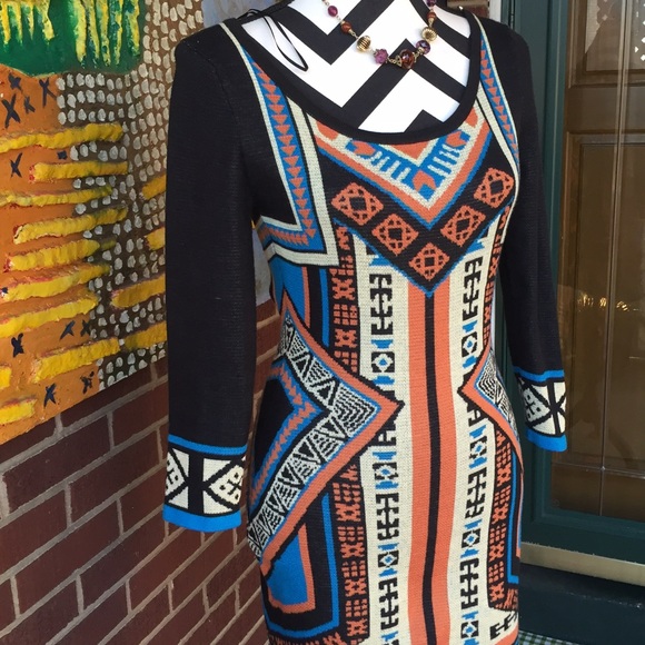 Flying Tomato Tribal Sweater Dress - Picture 2 of 4