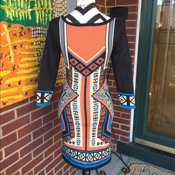 Flying Tomato Tribal Sweater Dress - Picture 3 of 4