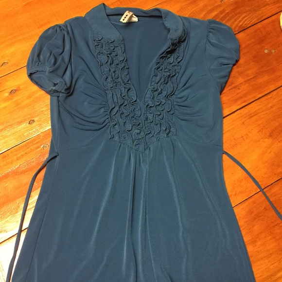 Poly/spandex blouse