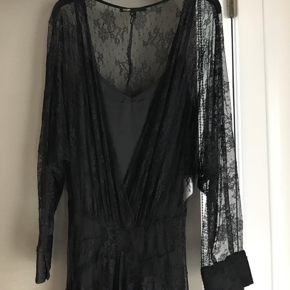 Maje black lace dress, size 1 - Picture 5 of 6