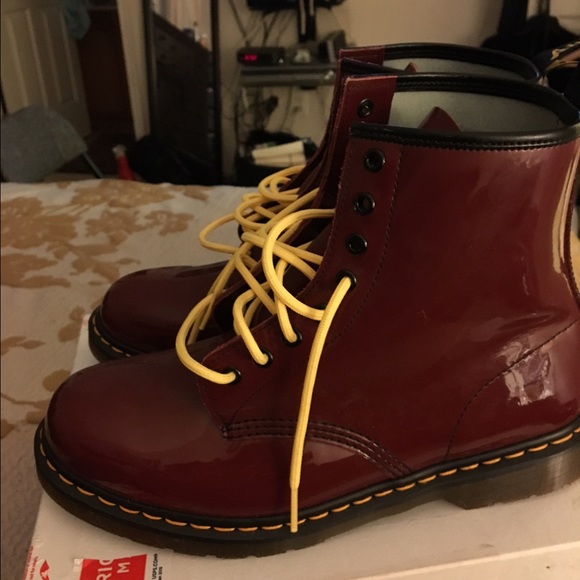 Dr. Marten Ladies Patent Leather Boots