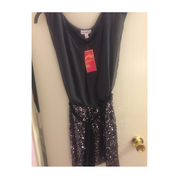 Grey Sequins tight dress
