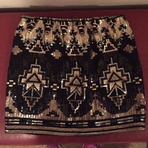 Sequin Aztec Skirt