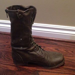 Madden girl brown combat boot