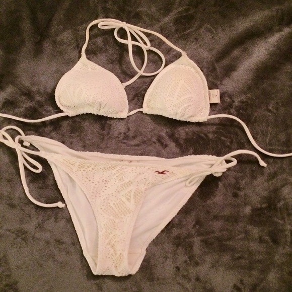 White crochet Bikini