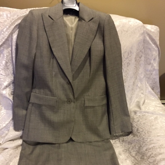 Gray women's suit from Lord and Taylor.