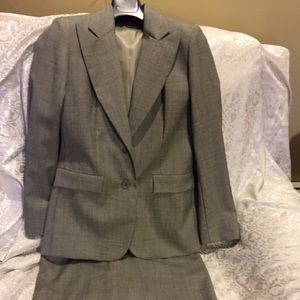 Gray women's suit from Lord and Taylor.