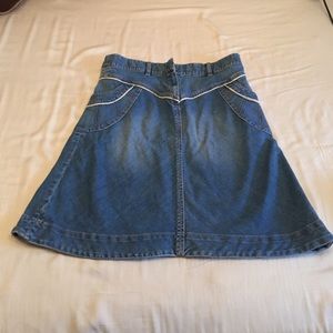 Long jean skirt