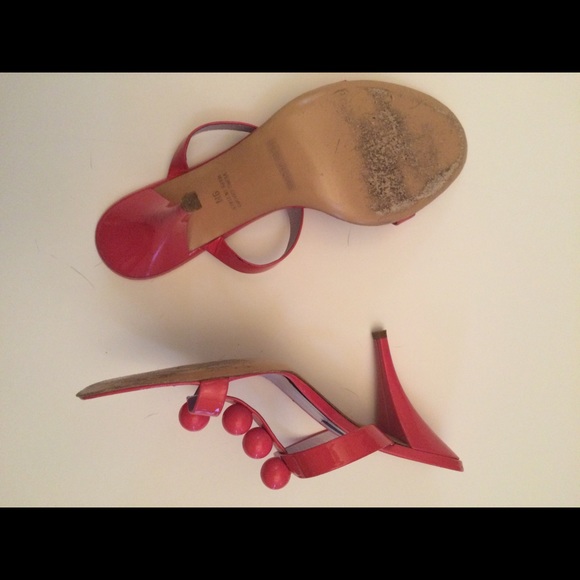 Marc Jacobs hot pink patent mule heels - Picture 6 of 6