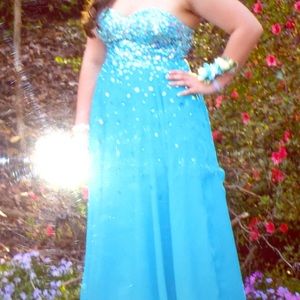 Light blue Jovani prom dress