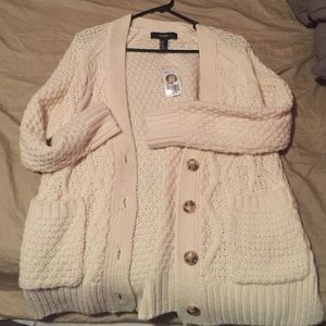 Cream knit sweater