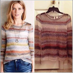 NWT Anthropologie - Striped Knit Sweater