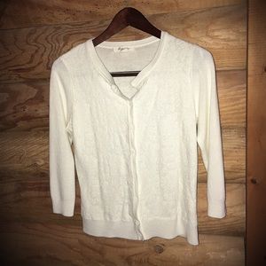 Ivory & lace cardigan🌟like NEW🌟