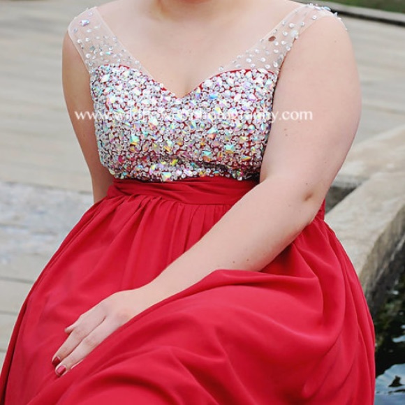 Handmade Dresses & Skirts - Red prom dress