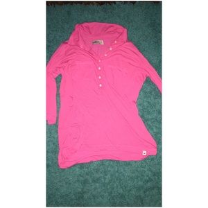 Pink Hollister button up