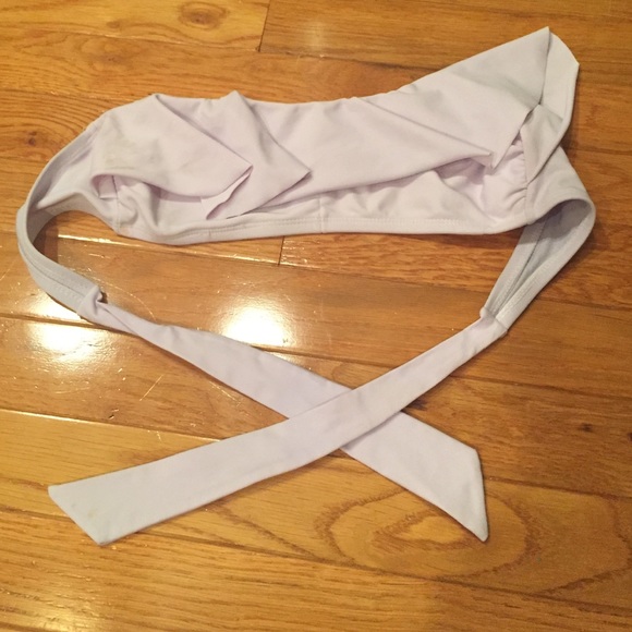 Strapless target bandeau swimsuit