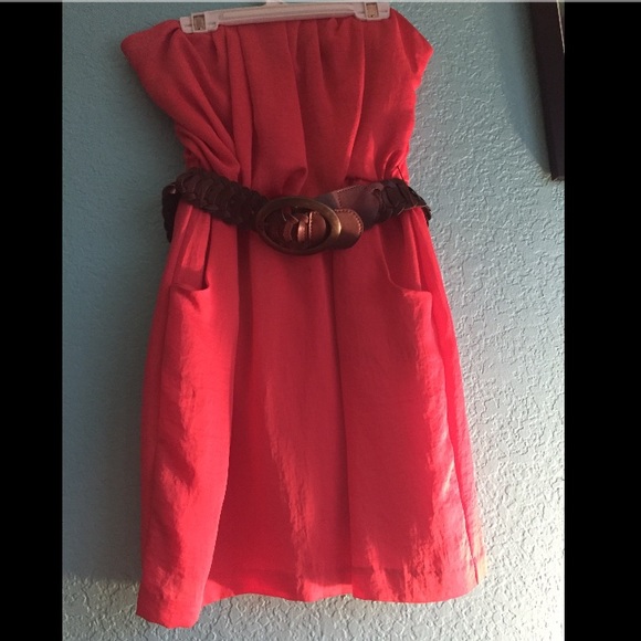 Coral dress