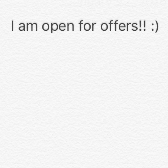 I AM OPEN FOR OFFERS PLEASE DO NOT HESITATE