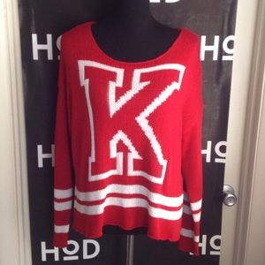 Red Letter K sweater
