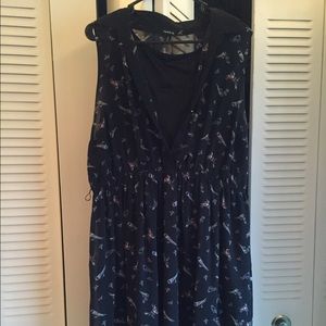 Bird-Print Shirt Dress from Torrid