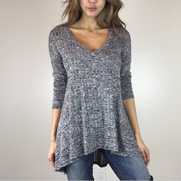 ❣• Last Item • Grey Marbled Tunic Top - Picture 4 of 4