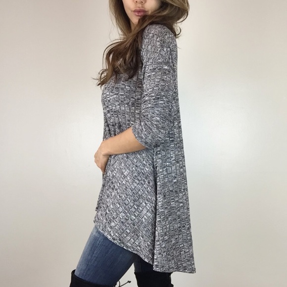 ❣• Last Item • Grey Marbled Tunic Top - Picture 3 of 4