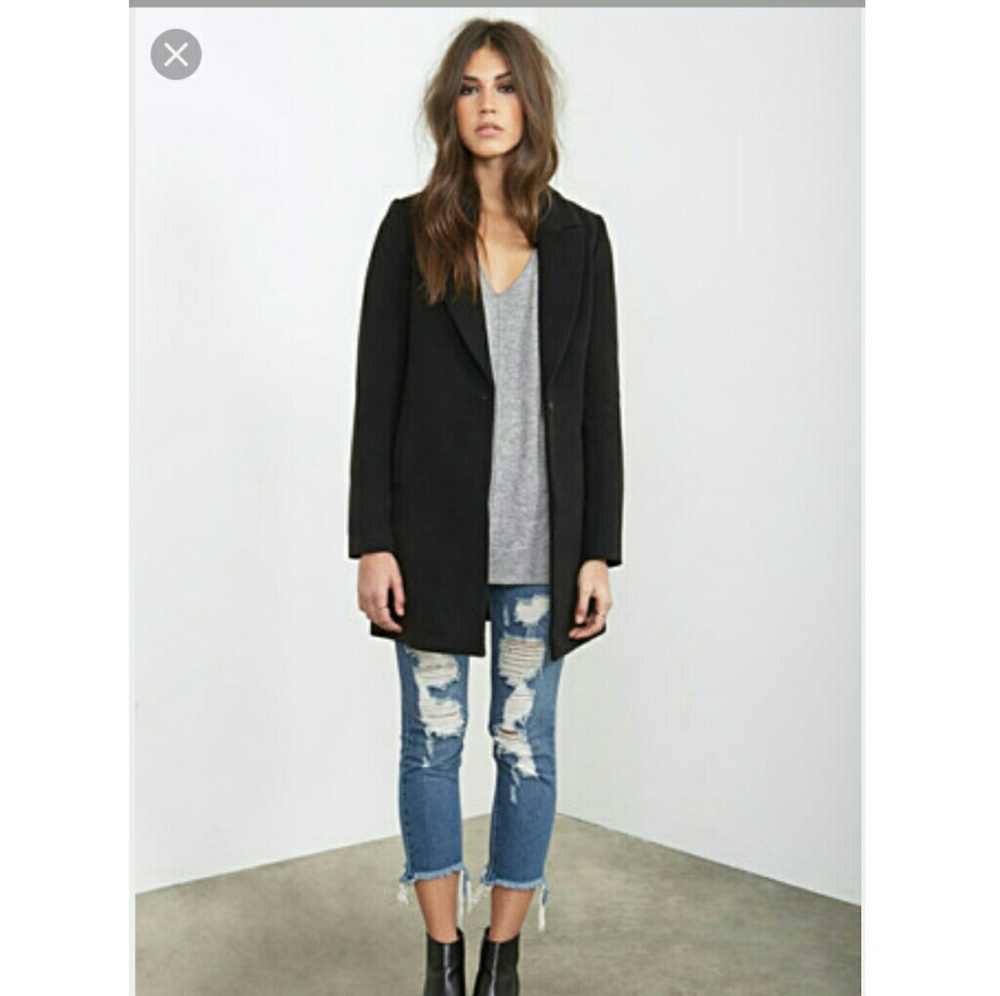 Forever 21 short black coat