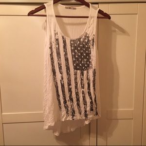 JULY 4TH Outfit! Vintage US Flag Tank