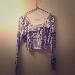 Star Wars Long Sleeve Crop Top