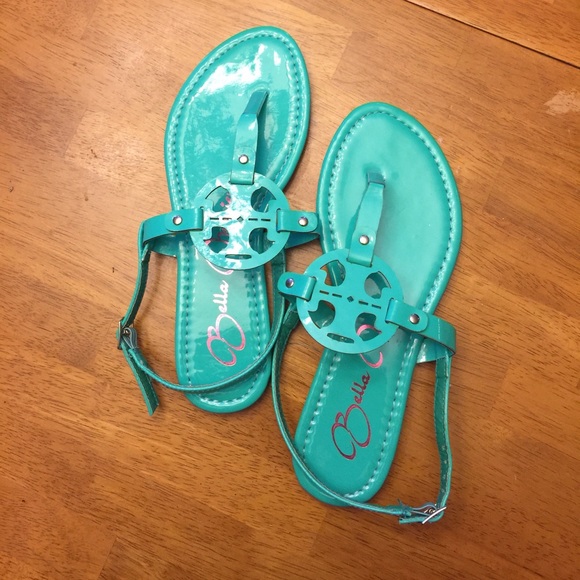 Shoes - Teal T. Burch inspired Sandals