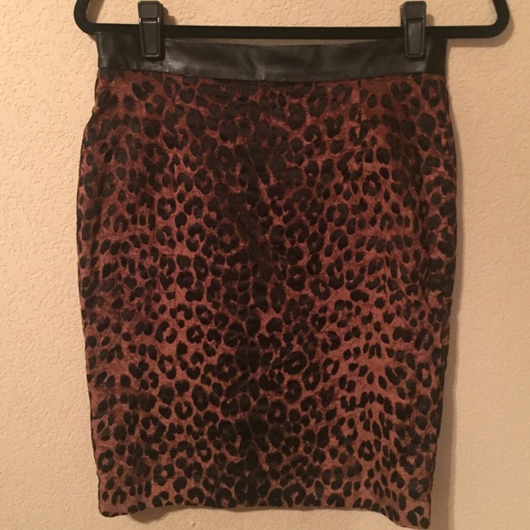 Leopard Pencil Skirt
