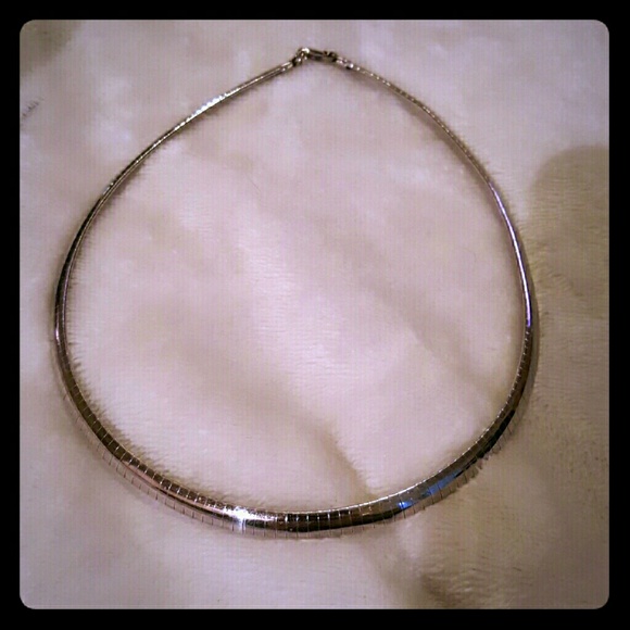 Very thick sterling silver omega