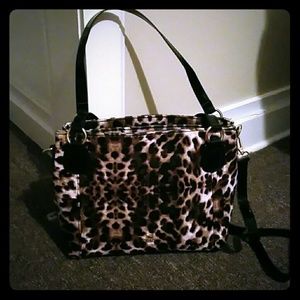 Leopard cheetah print tote bag