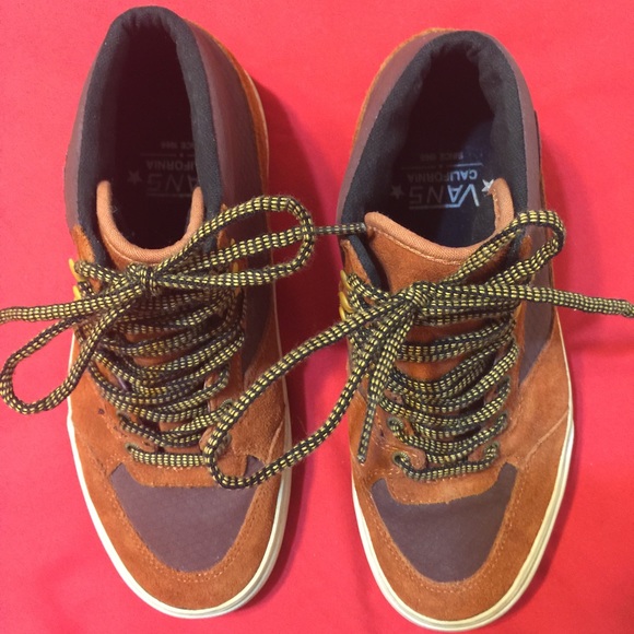 Suede Brown High Top Vans California Collection