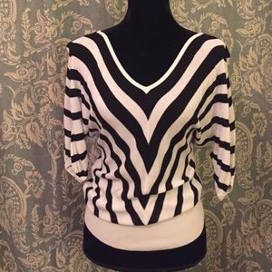 V Neck White House Black Market Top