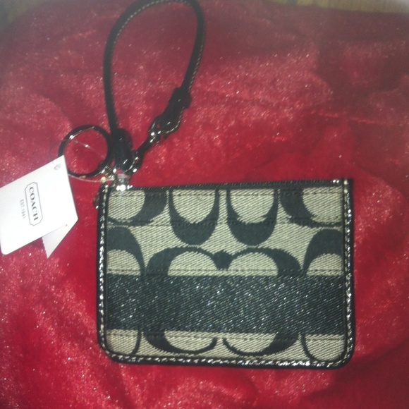 NWT Coach Signature key and id holder.
