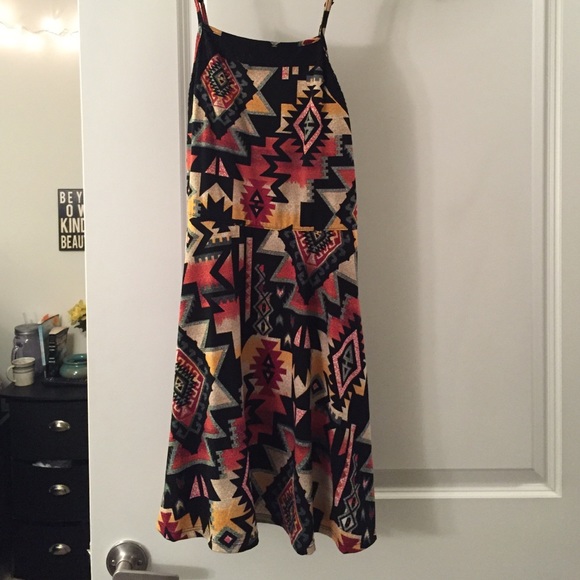 Patterned skater dress