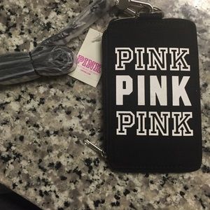 VS Pink Lanyard and Wallet