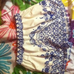 High waisted printed shorts