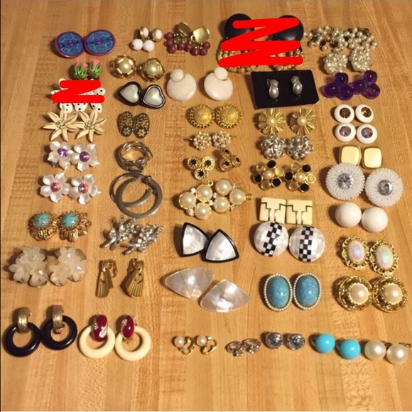 Jewelry - Huge Lot Clip Earrings! Some Vintage & Brand Name