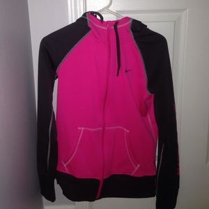 Nike pink and gray Dri fit sweatshirt