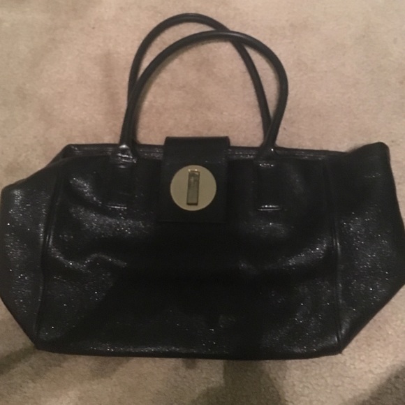 Sparkly black Kate spade purse