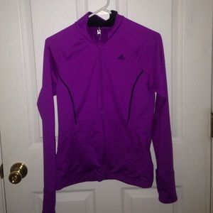 Purple adidas light jacket