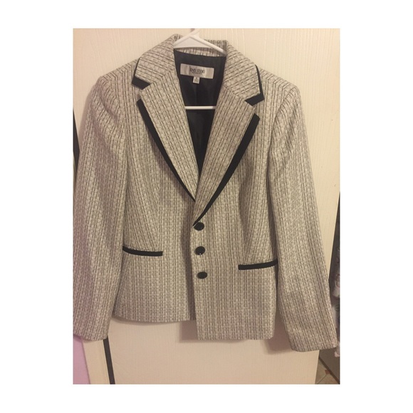 White and Black Blazer