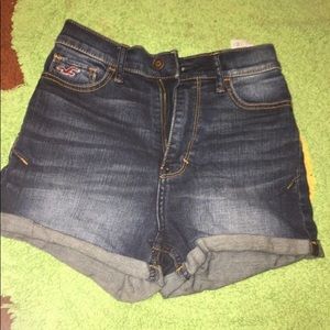 Hollister Darkwashed High-Wasted Shorts