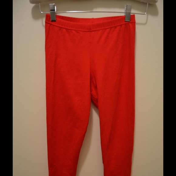 American Apparel Red Leggings
