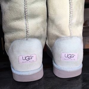 Baby Blue Classic Tall UGG Sheepskin Boots size 9