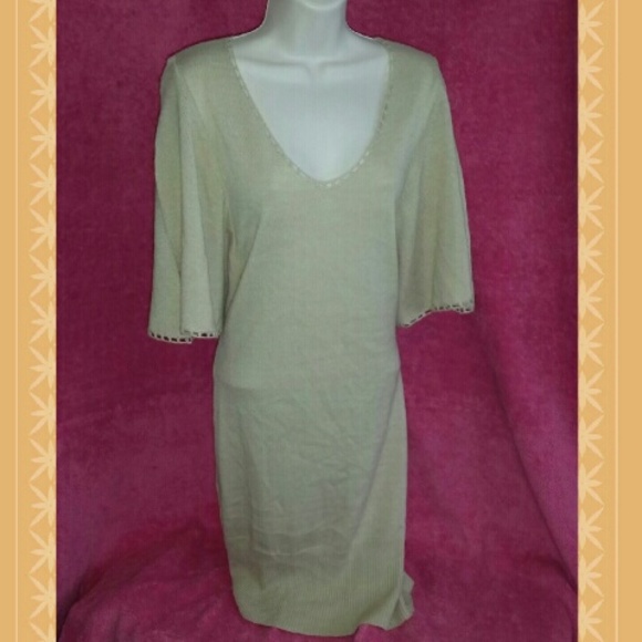 Beige Flowy Dress/Tunic - Size - L